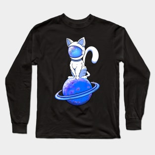 chat astronaute Long Sleeve T-Shirt